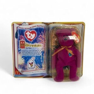 TY McDonalds Teenie Beanie Babies 2000 "Millenium" The Bear 4" Plush Toy NIB